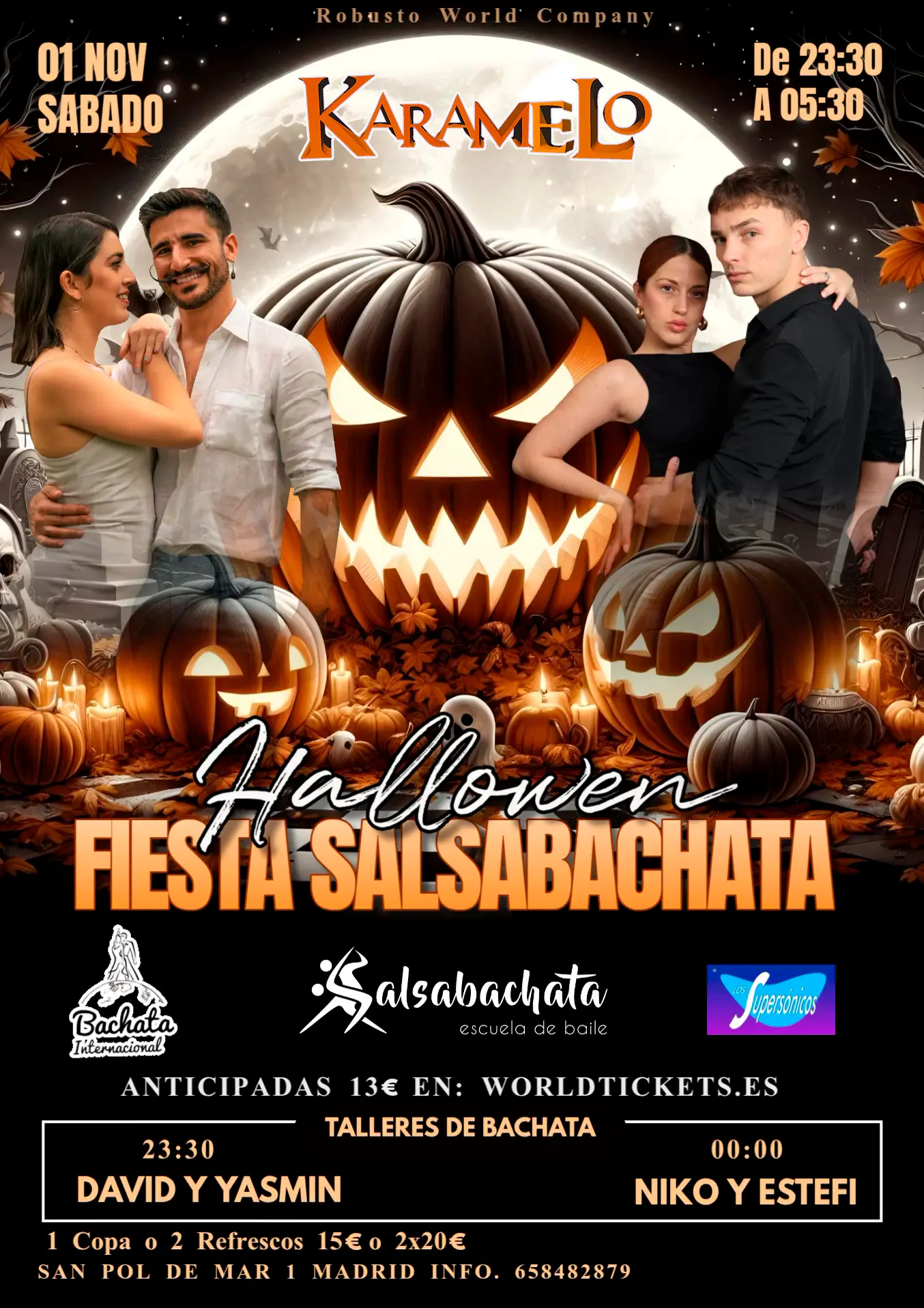 HALLOWEEN KARAMELO Sábado 1 Nov