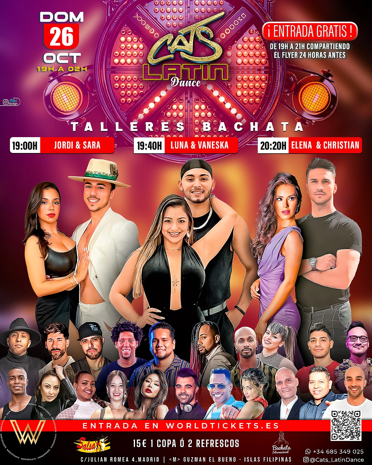 CATS LATIN DANCE 26 octubre