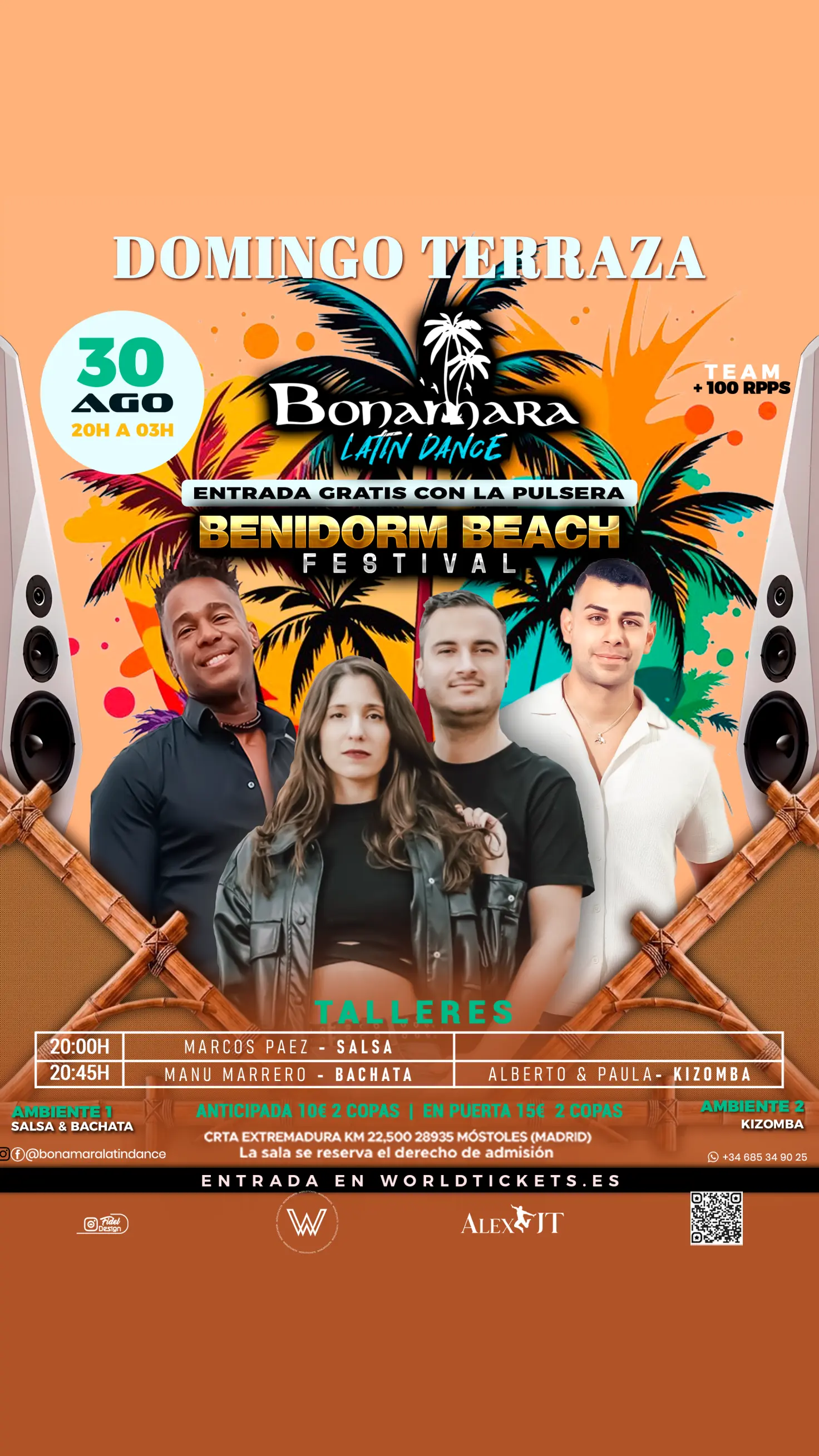 DOMINGO TERRAZA  BONAMARA LATIN DANCE 30 agosto
